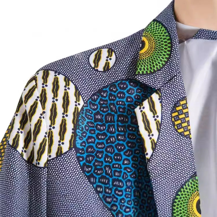 Damen Blazer im einzigartigen afrikanischen Muster mit modernem Schnitt EB