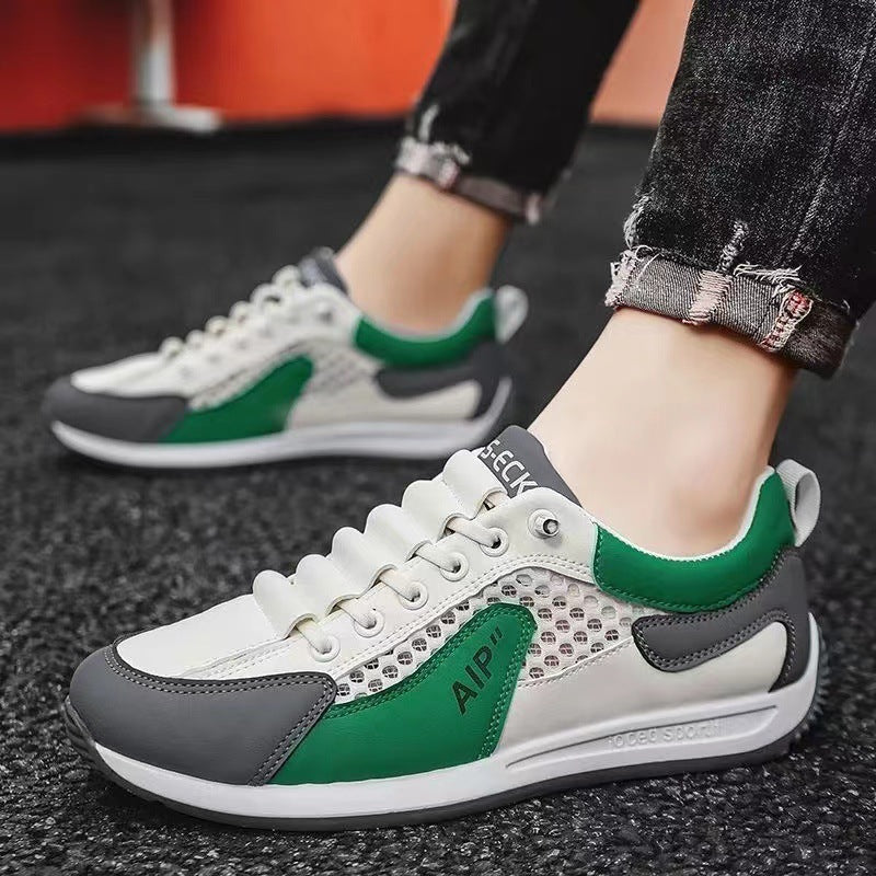 Damen Sportliche Sneakers mit atmungsaktiver Netzstruktur und gepolsterter Innensohle EB