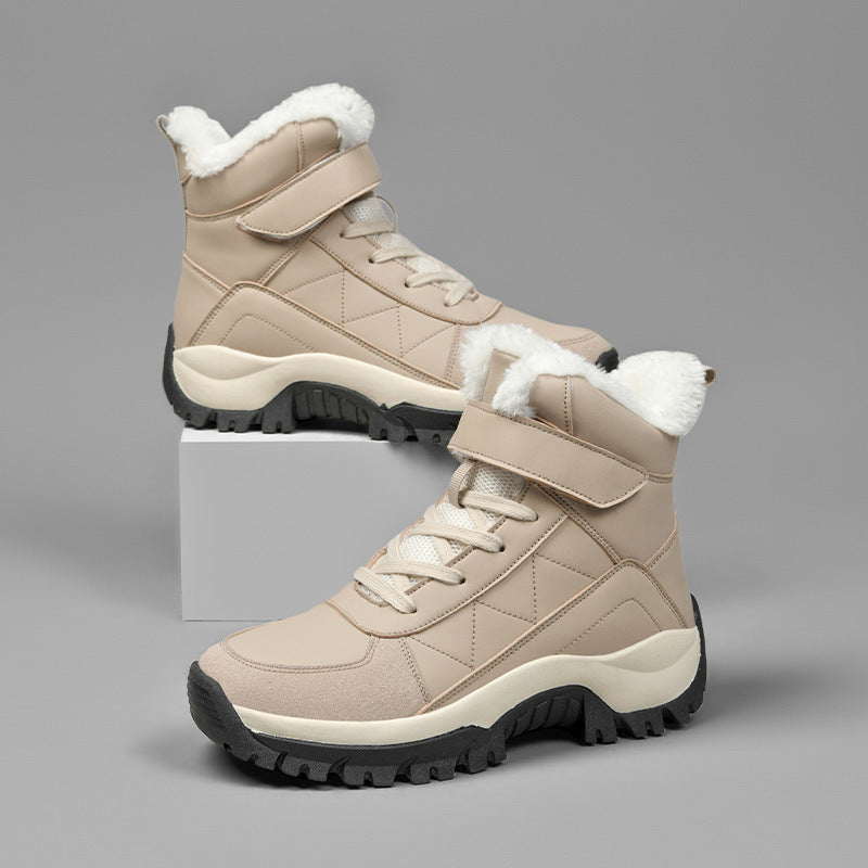 Damen Winterboots mit warmem Kunstfellfutter und rutschfester Sohle EB