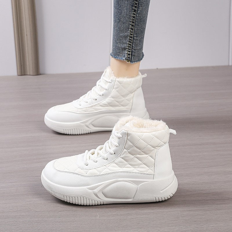 Damen Sportliche High-Top Sneakers mit wärmendem Innenfutter EB