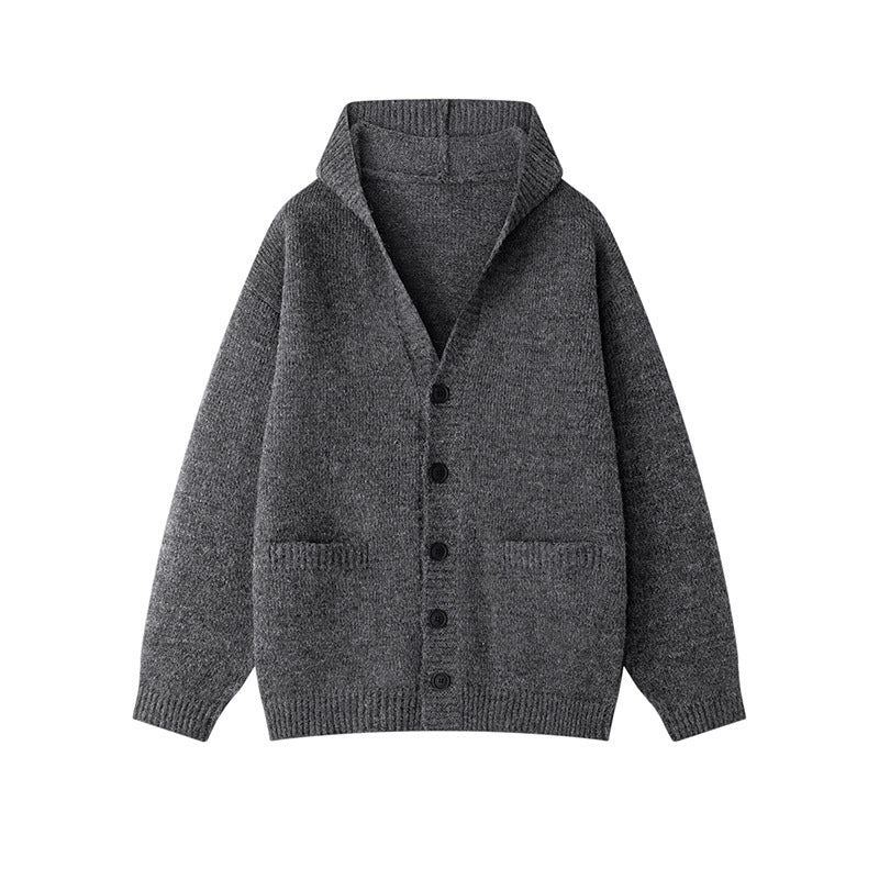 Damen gemütliche Strickjacke mit offenem Kragen und praktischen Taschen EB