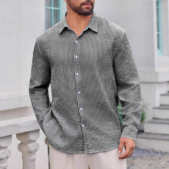 Herren Hemd mit schmalen Streifen EB
