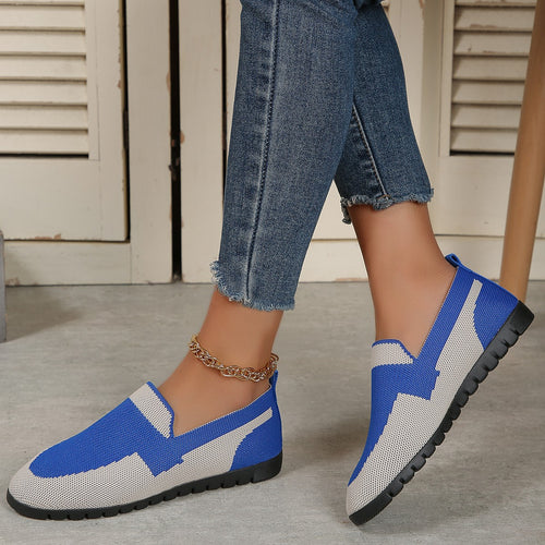 Damen atmungsaktive Ballerinas aus flexiblem Gewebe EB