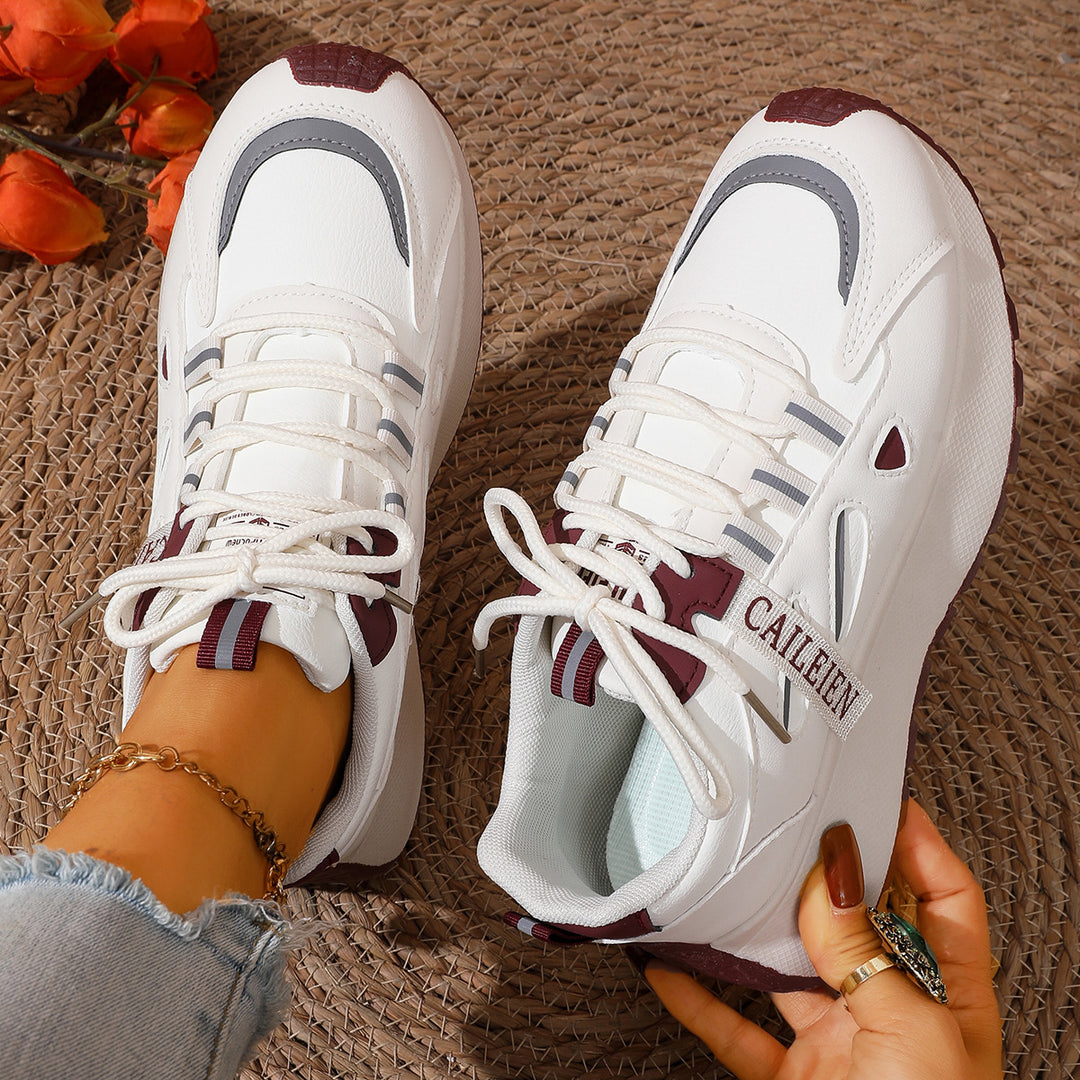 Damen Sportliche Sneaker mit atmungsaktiven Einsätzen EB