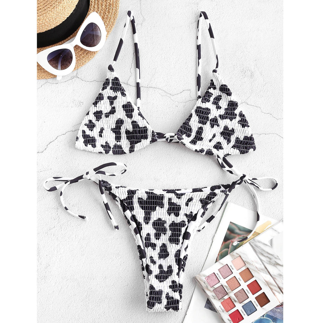 Damen Bikiniset mit verspieltem Rüschen-Design EB