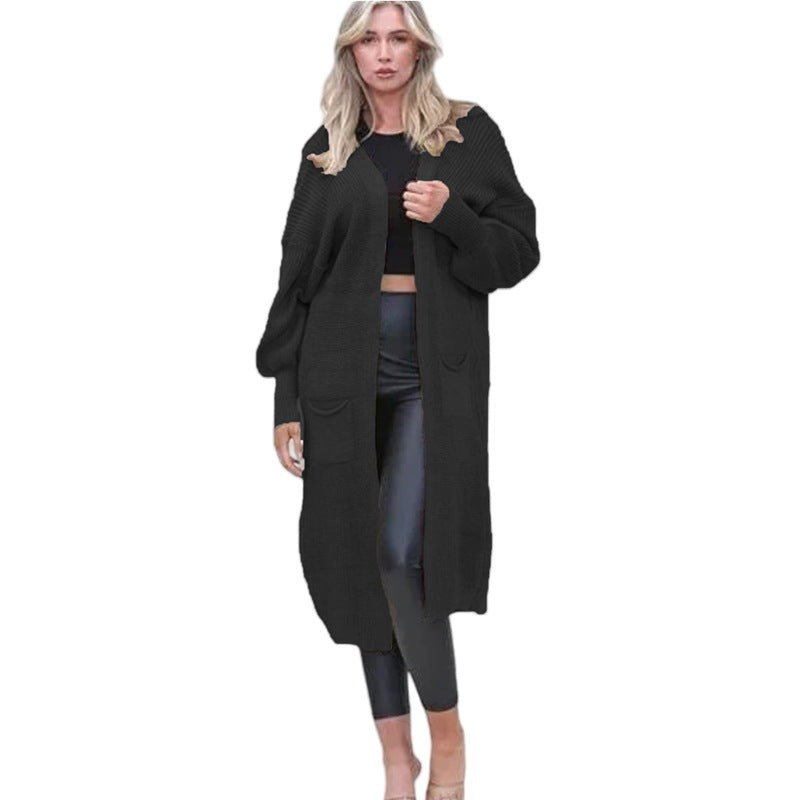 Damen Grobstrickcardigan mit tiefen Taschen und lässiger Passform EB