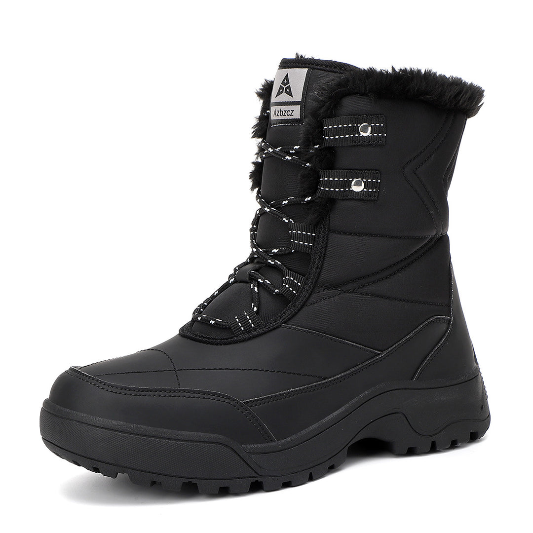 Damen isolierte Winterstiefel mit rutschfester Sohle und weichem Innenfutter EB