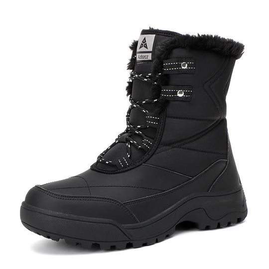 Damen isolierte Winterstiefel mit rutschfester Sohle und weichem Innenfutter EB