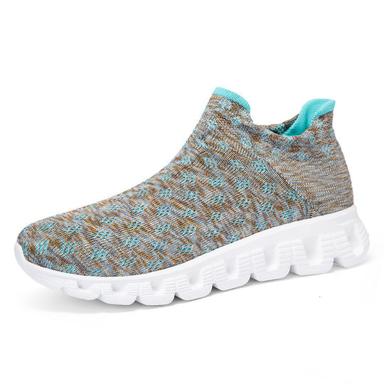 Damen Strick-Sneaker mit flexibler Sohle und atmungsaktivem Obermaterial EB