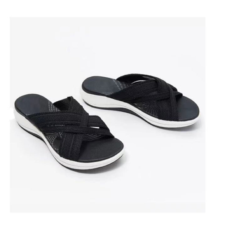 Damen komfortable Riemchen-Sandalen mit verstellbarem Design EB