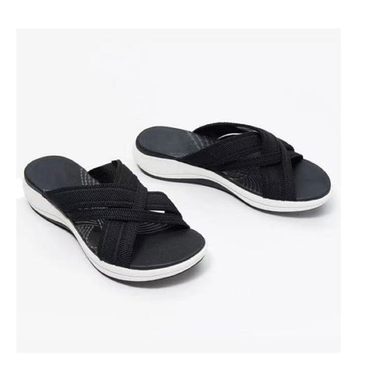 Damen komfortable Riemchen-Sandalen mit verstellbarem Design EB