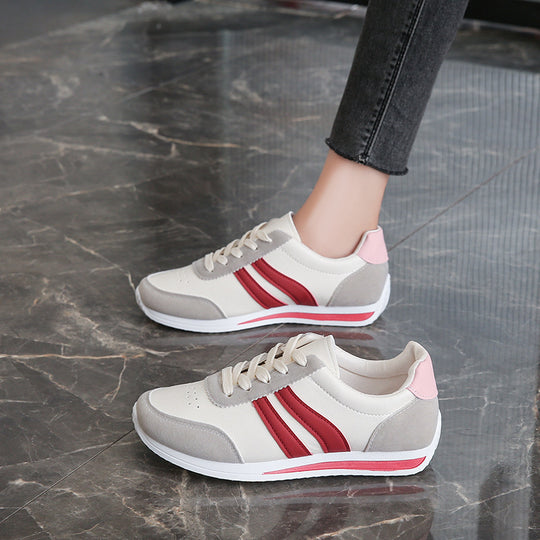 Damen Sportliche Freizeitsneakers mit atmungsaktiver Oberflächenstruktur und rutschfester Sohle EB