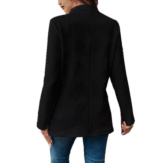 Damen Elegante Jacke im modernen Schnitt mit strukturiertem Design EB