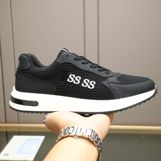 Damen Sportliche Sneakers mit atmungsaktiver Textil-Oberfläche und stoßdämpfender Sohle EB