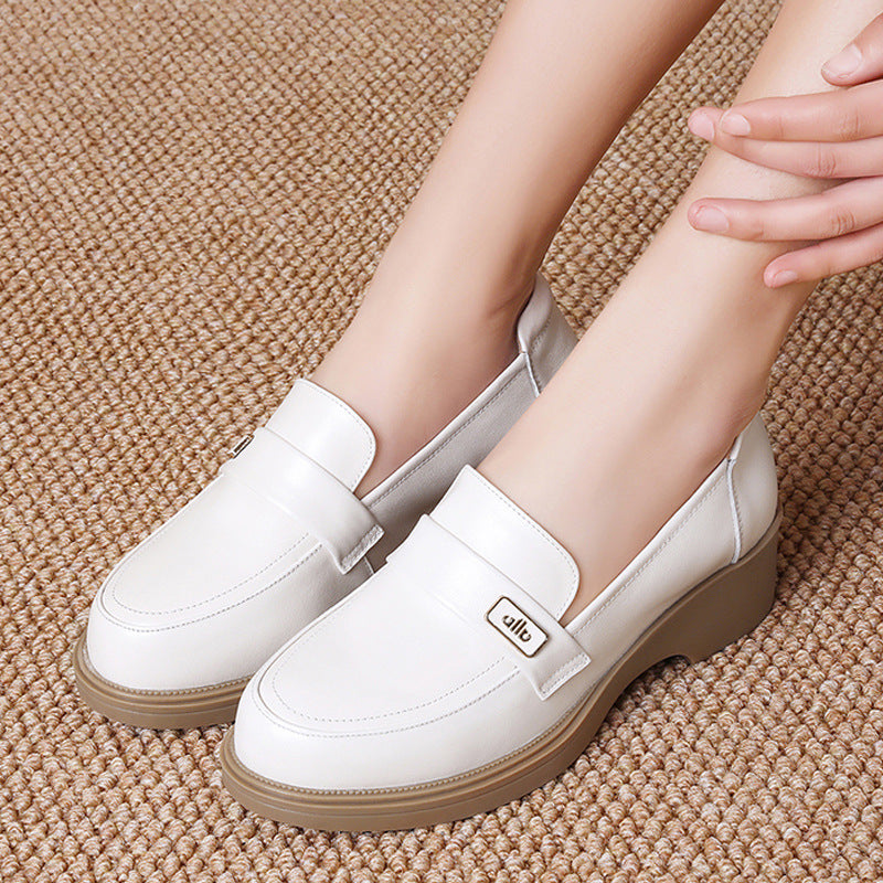 Damen Elegante Mokassins mit praktischem und ergonomischem Blockabsatz EB
