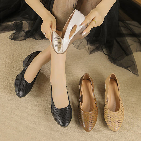 Damen Sling-Pumps mit atmungsaktivem Lochmuster EB