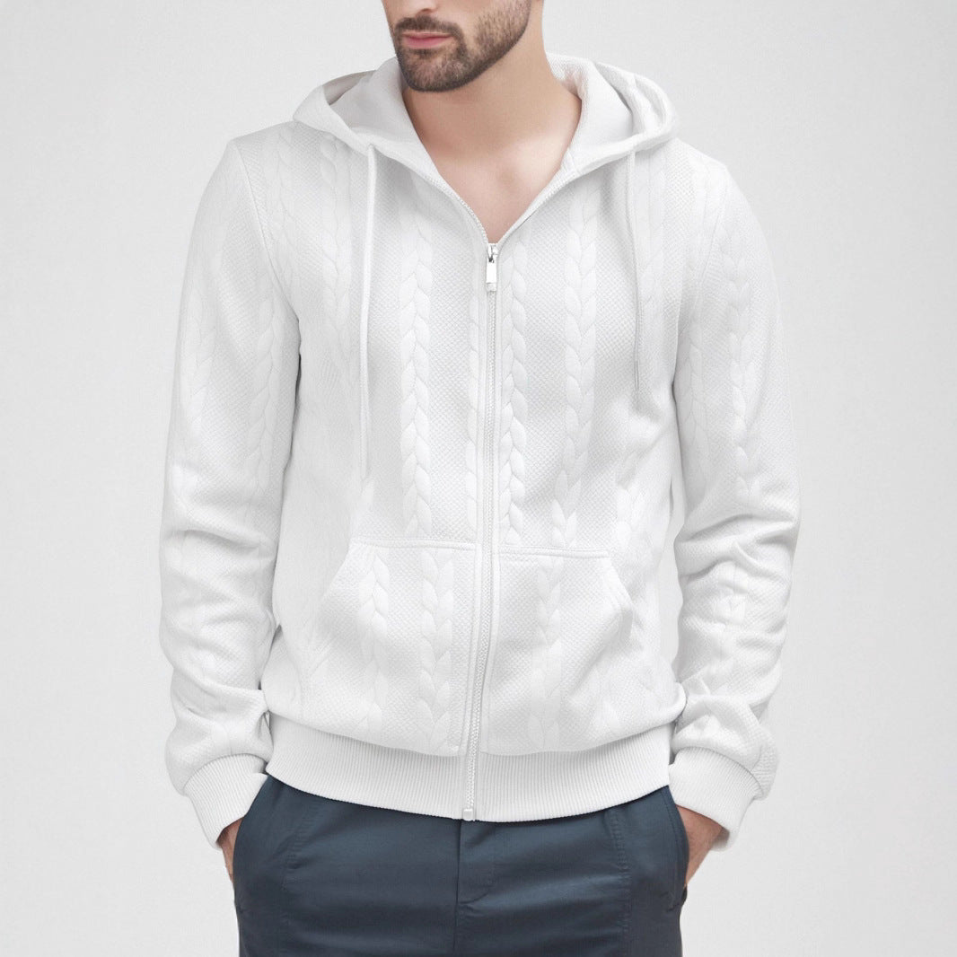 Herren Strickjacke mit Kapuze EB