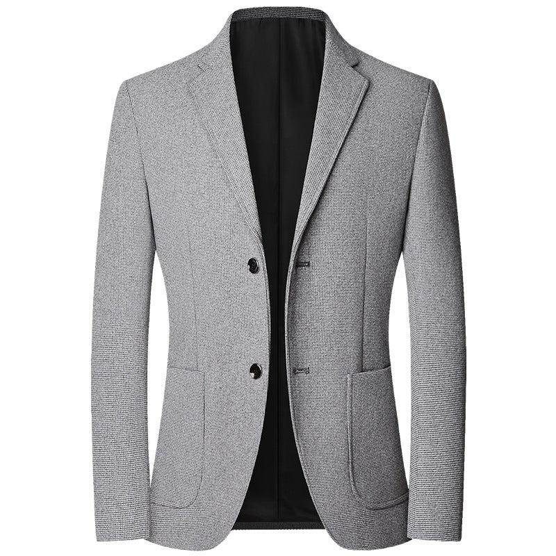 Herren Slim Fit Sakko mit feiner Struktur und klassischer Knopfleiste EB