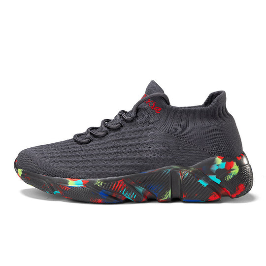 Damen Sportliche Stricksneaker mit flexiblem Obermaterial und rutschfester Sohle EB