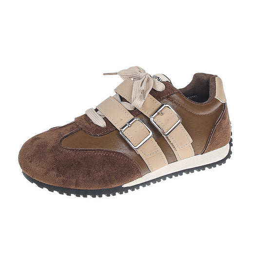 Damen modische Sneakers mit verstellbaren Riemen und komfortabler Sohle EB