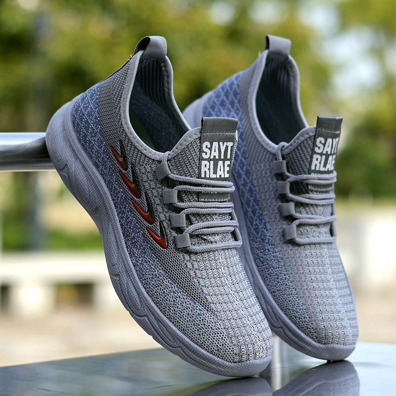 Damen Leichte Atmungsaktive Sneakers mit Elastischem Obermaterial EB
