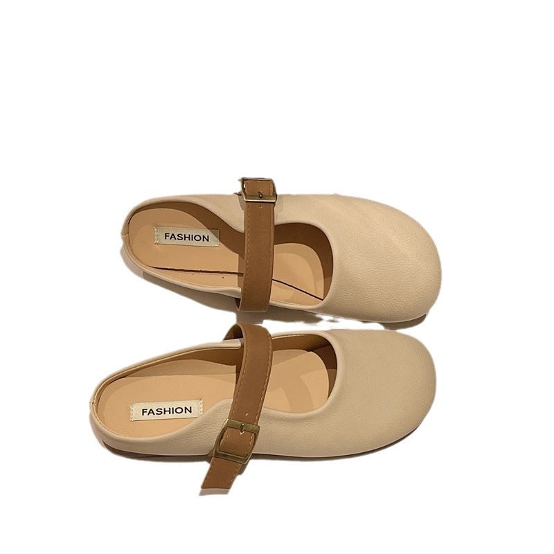 Damen elegante Mary Jane Schuhe mit verstellbarem Riemen EB