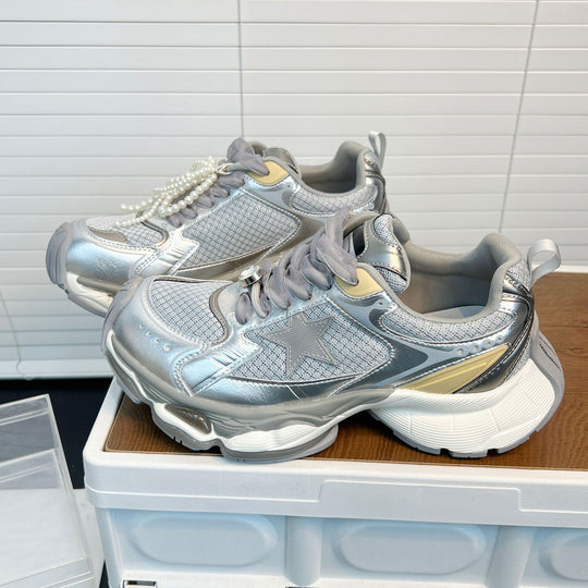Damen Sportliche Sneakers mit atmungsaktivem Mesh und innovativem Dämpfungssystem EB