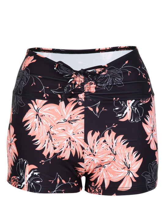 Damen Bikini-Höschen mit hohem Bund und raffinierten Rüschendetails EB