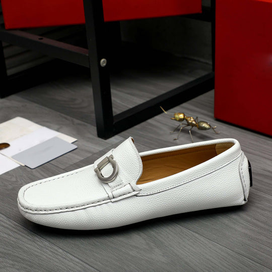 Damen Mokassins aus feinem Leder mit eleganter Applikation EB