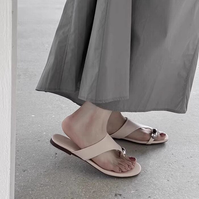 Damen Zehentrenner mit elegantem Schmuckdetail EB