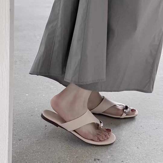 Damen Zehentrenner mit elegantem Schmuckdetail EB