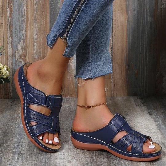 Damen bequeme Clogs mit verstellbarem Riemen und ergonomischem Fußbett EB