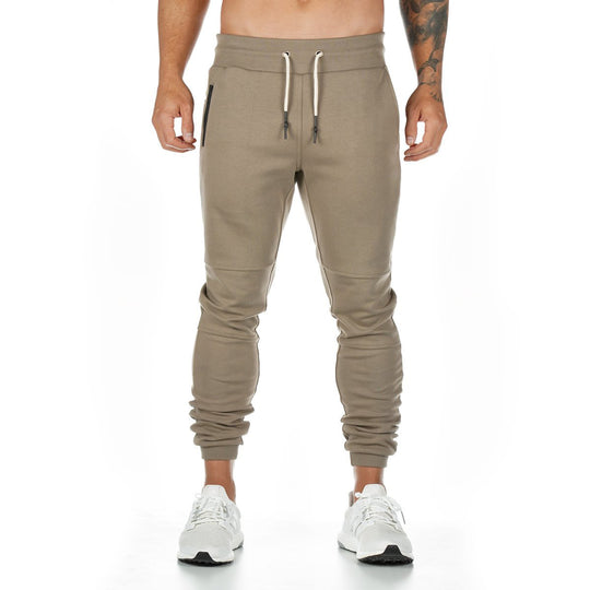 Herren bequeme Jogginghose mit praktischen Reißverschlusstaschen und elastischem Bund EB