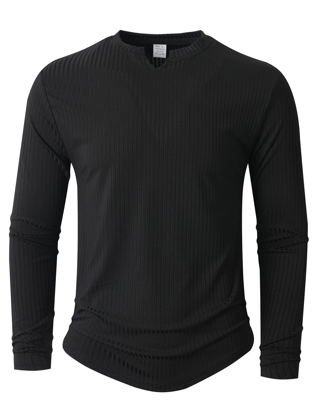 Herren Langarmshirt mit innovativer Rippstruktur EB