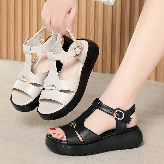 Damen Komfortable Sandalen mit ergonomischem Fußbett und modischem Riemendesign EB