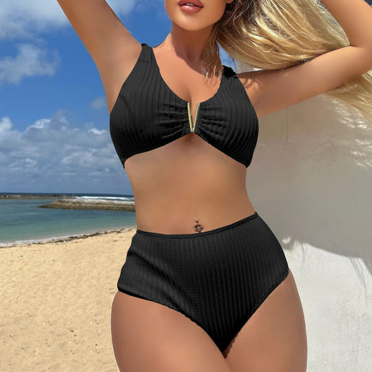 Damen Hochgeschnittener Bikini mit modischem Design EB