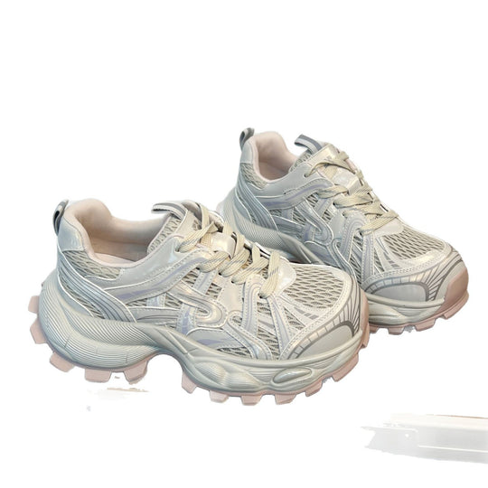 Damen Sportliche Lauf-Sneaker mit atmungsaktivem Mesh-Obermaterial und stabiler Profilsohle EB