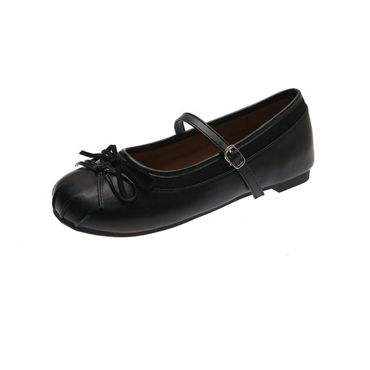 Damen Ballerinas mit elegantem Schnallen-Design und glitzerndem Obermaterial EB