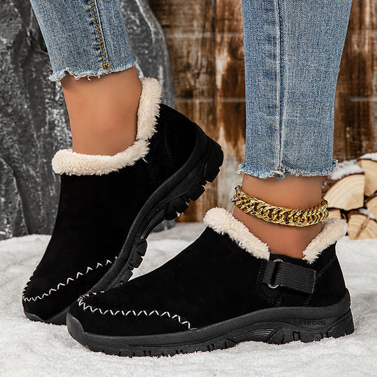 Damen Kuschelige Slipper mit rutschfester Sohle und warmem Innenfutter EB