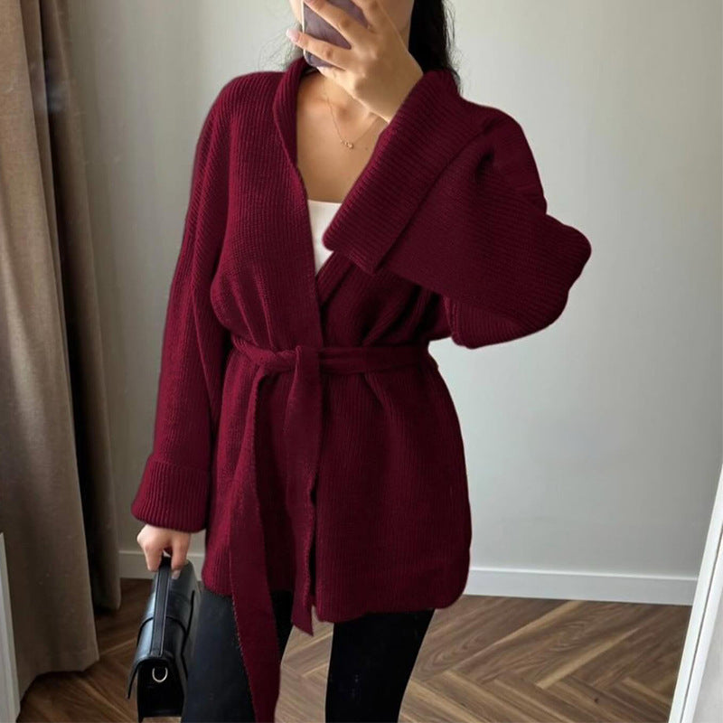 Damen gemütlicher Strickmantel EB