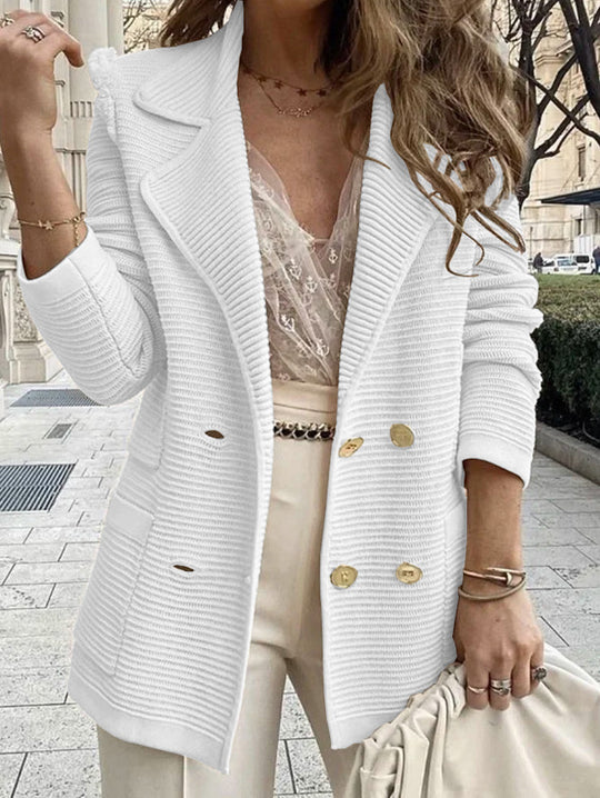 Damen Schnittiger Strickblazer EB