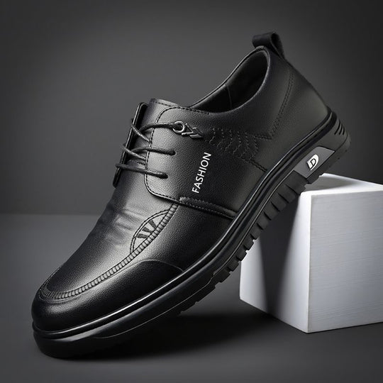 Herren Elegante Schnürschuhe aus hochwertigem Leder mit rutschfester Sohle EB