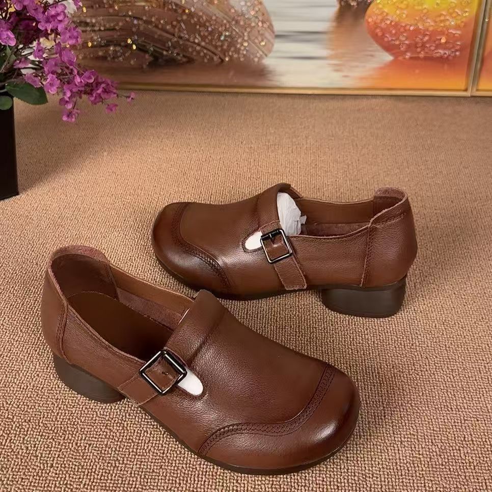 Damen Bequeme Clogs mit modischem Schnallen-Detail EB