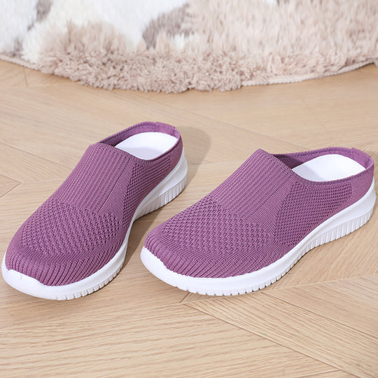 Damen bequeme und atmungsaktive Slip-On Sneaker EB