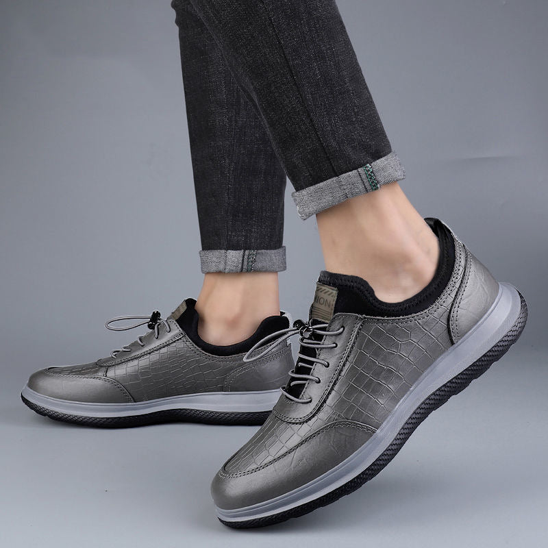Herren modische Sneaker mit edlem Schlangenmuster EB
