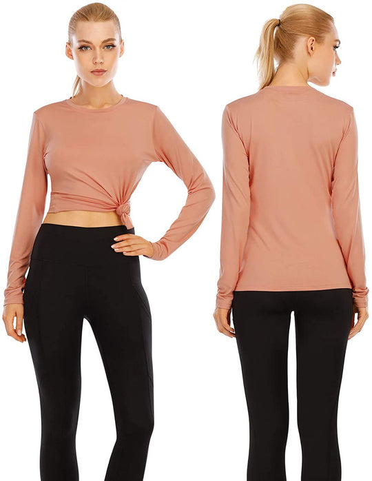 Damen Funktionslongsleeve mit feuchtigkeitsableitendem Material EB
