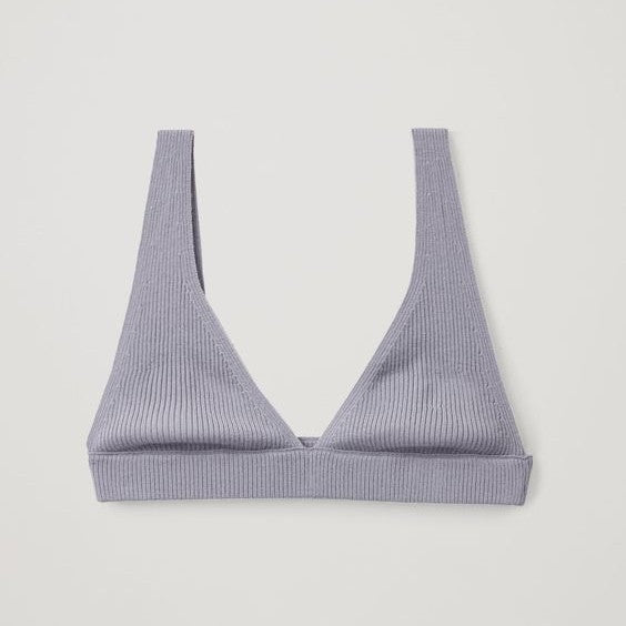 Damen Triangel-Bikini-Oberteil aus strukturiertem Stoff EB