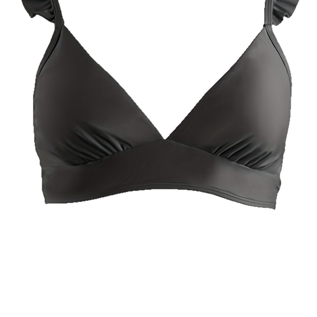 Damen Moderner Bikini mit Volant-Details EB
