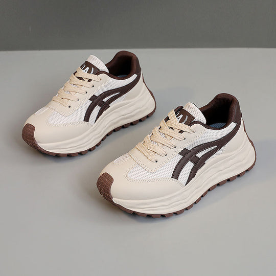 Damen moderne Sneaker mit atmungsaktiver Mesh-Oberfläche und dämpfender Laufsohle EB