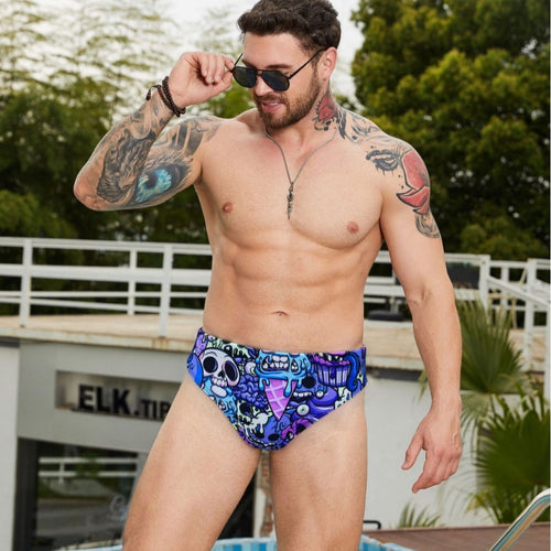 Herren Sportliche Badeshorts mit aufregendem Grafikdesign EB